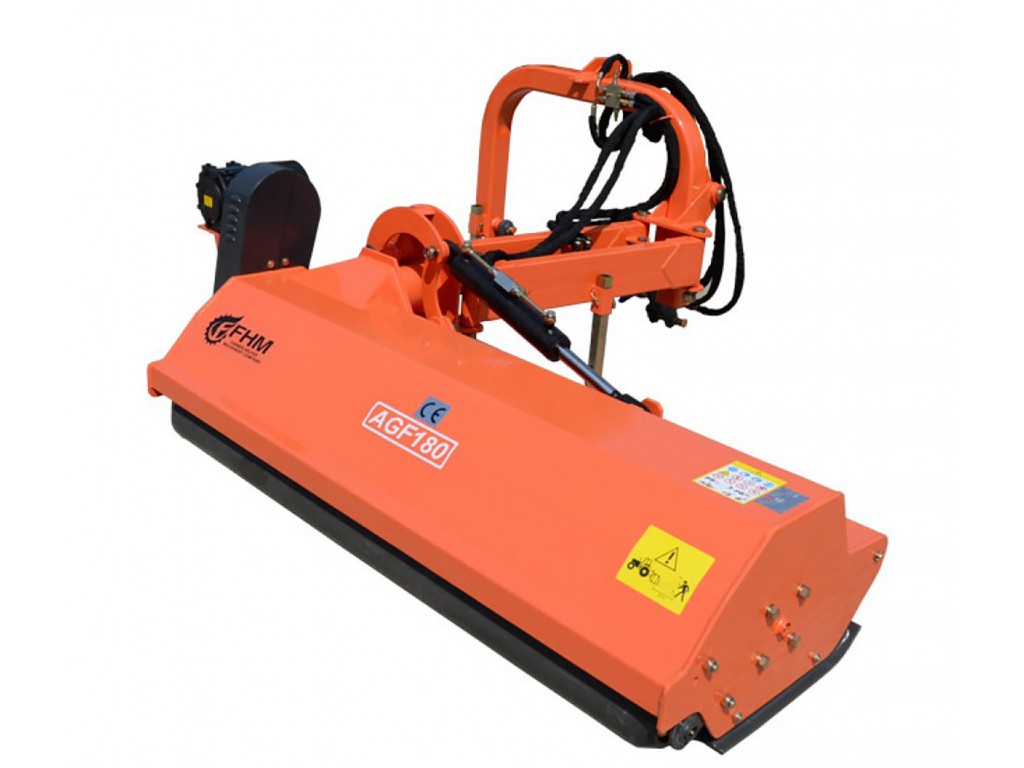 เครื่องตัดหญ้าไหล่ทาง ติดท้ายรถฟาร์มแทรกเตอร์